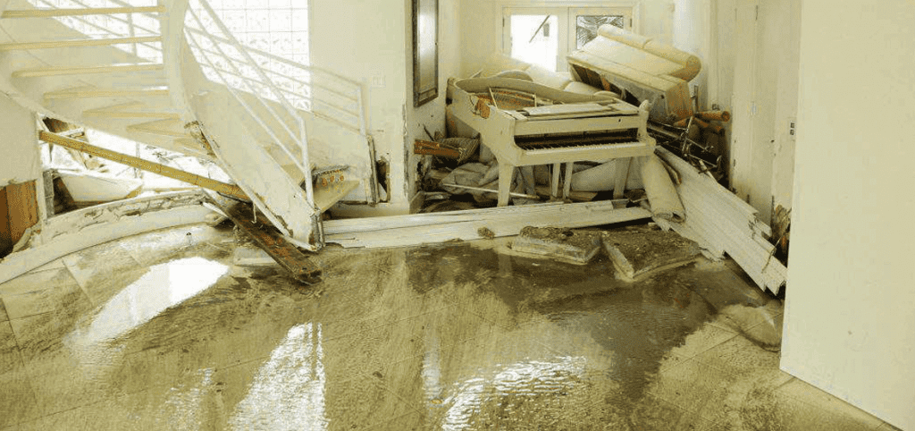 Water Damage Restoration for Flooded Home